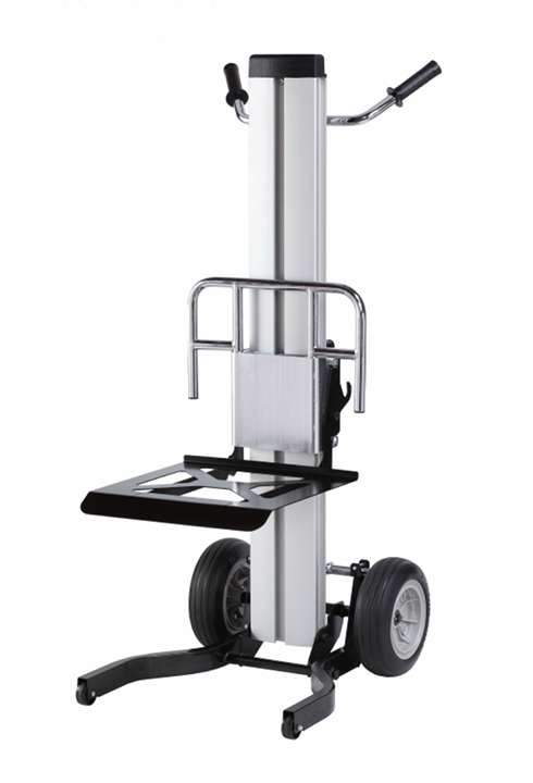 sollevatore manuale ML 2-P altezza lavoro 1 metro struttura compatta